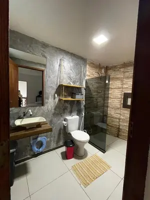Uma casa de banho em Casa da Cabana Guajiru