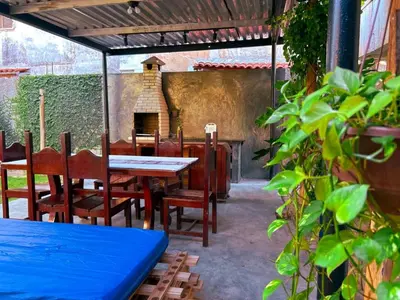 Um pátio ou outra área exterior em Casa da Cabana Guajiru