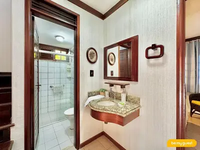 Uma casa de banho em Bela Vista Porto das Dunas
