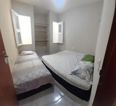 Uma cama ou camas num quarto em Kitipê Arretado da Peste