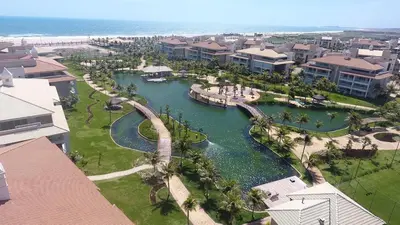 A planta de Cobertura no Golf Ville deck privativo com jacuzzi e churrasqueira