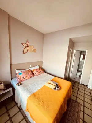 Uma cama ou camas num quarto em DMCeara Golden Fortaleza - Praia