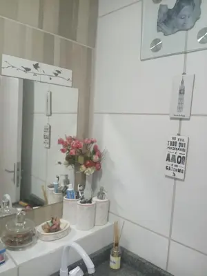 Uma casa de banho em Aluguel de 1 quarto aconchegante com ar de nostalgia