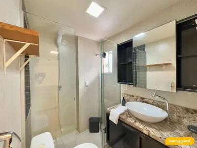 Uma casa de banho em Loft Praia - Meireles