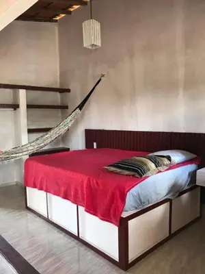 Uma cama ou camas num quarto em Casa dos Anjos