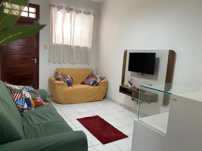 Uma televisão e/ou sistema de entretenimento em Apartamento em Fortaleza - Meireles