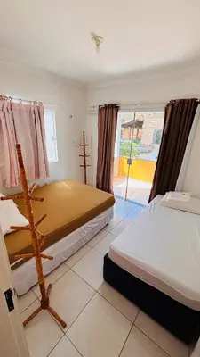 Uma cama ou camas num quarto em Duplex com Piscina a 7 KM do Beach Park