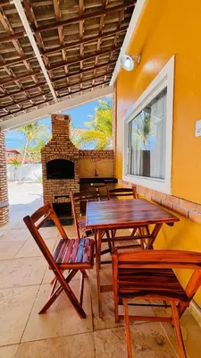 Uma varanda ou terraço em Duplex com Piscina a 7 KM do Beach Park