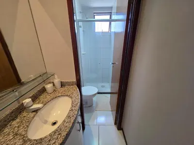 Uma casa de banho em Emílio Hinko 2304 Mucuripe andar alto perto Beira Mar