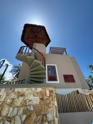 O edifício onde o apartamento está situado