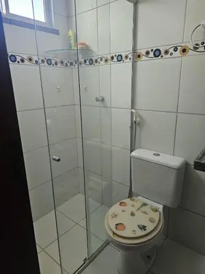 Uma casa de banho em APARTAMENTO Cd Marina 3 Praia Morro Branco CE