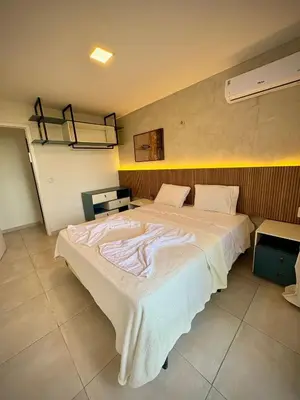 Uma cama ou camas num quarto em Wai Wai Cumbuco por Casamarinn