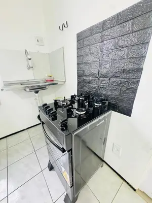 A cozinha ou kitchenette de Ap em bairro nobre com garagem e ar