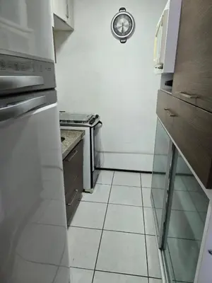 A cozinha ou kitchenette de Apartamento de 2 quartos em Fortaleza pertinho da Beira Mar
