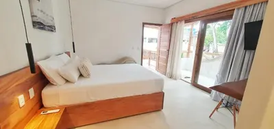 Uma cama ou camas num quarto em Casa Bella Jeri