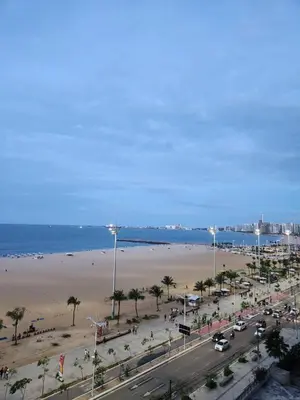 Uma vista do mar geral ou uma vista do mar a partir do apartamento