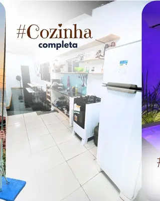 A cozinha ou kitchenette de Casa Aconchego