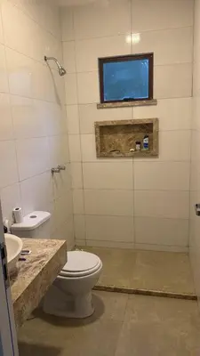 Uma casa de banho em Chalé cantinho do céu