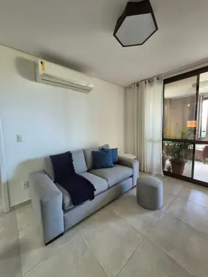 Uma área de estar em Apartamento em Cumbuco - Wai Wai Eco Residence #Kitemar