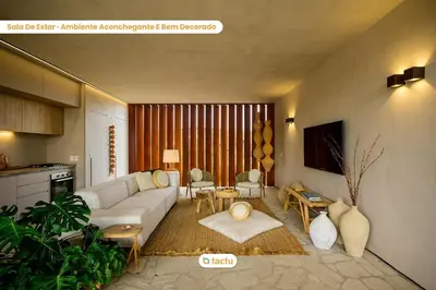 Uma televisão e/ou sistema de entretenimento em Casa no Origem Fortim com Piscina Privativa