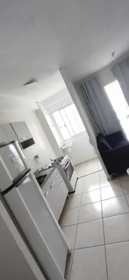 A cozinha ou kitchenette de Apartamento vista para o mar, Fortaleza CE 3 Quartos