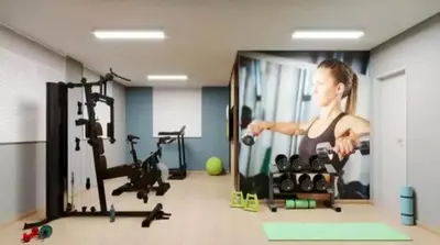 O centro de fitness e/ou as comodidades de fitness de Apartamento vista para o mar, Fortaleza CE 3 Quartos