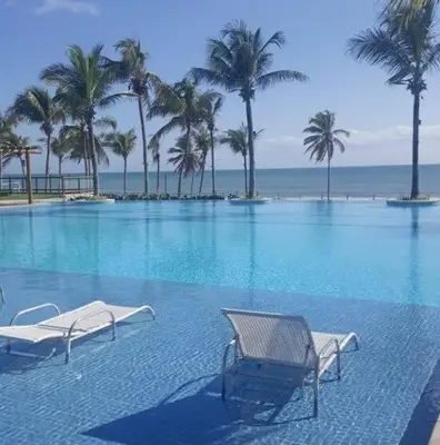 A piscina em ou perto de Wai Wai Cumbuco Ocean View Pé na Areia