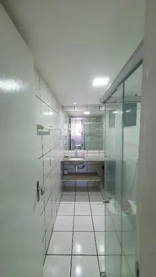 Uma cama ou camas num quarto em Ed Dragao do Mar, 1704 Iracema