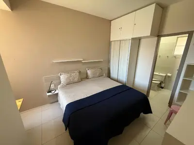 Uma cama ou camas num quarto em Hosts BR - Vista Mar Próximo ao Centro do Cumbuco