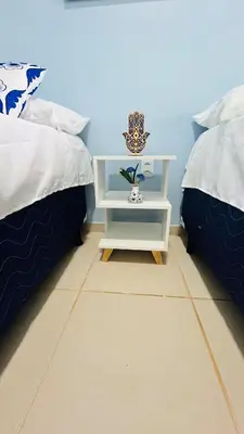 Uma cama ou camas num quarto em Todo Azul do Mar