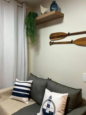 Uma área de estar em Aos Pés do Mar