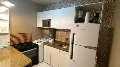 A cozinha ou kitchenette de Porto das Dunas, 2 quartos