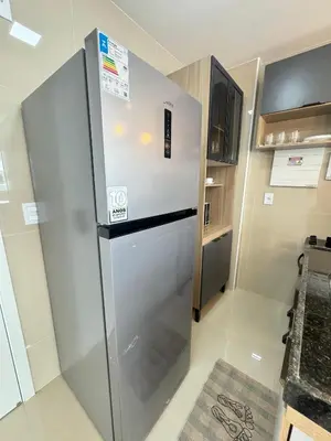 A cozinha ou kitchenette de AP completo próx ao Shopping com piscina, garagem e ar