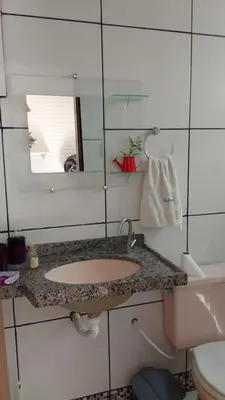 Uma casa de banho em Taiba Beach Aconchego