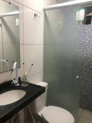 Uma casa de banho em Apartamento no centro de Fortaleza