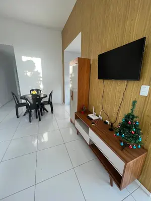 Uma televisão e/ou sistema de entretenimento em Casa Sol Nascente