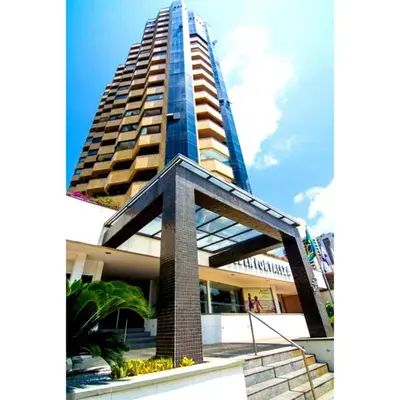 O edifício onde o apartamento está situado