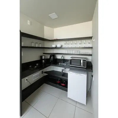 A cozinha ou kitchenette de 756 Golden Flat Fortaleza Frente Mar
