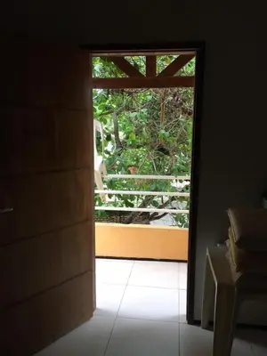 Uma varanda ou terraço em Casa com piscina Novo Iguape