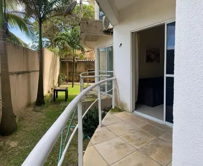 Uma varanda ou terraço em Apartamento Kite Village Deluxe Cumbuco