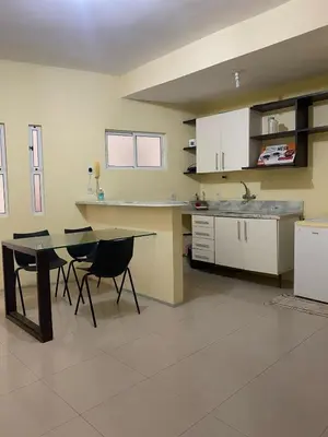 A cozinha ou kitchenette de Apartamento Kite Village Deluxe Cumbuco