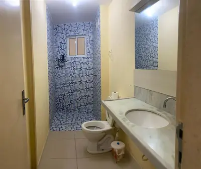 Uma casa de banho em Apartamento Kite Village Deluxe Cumbuco