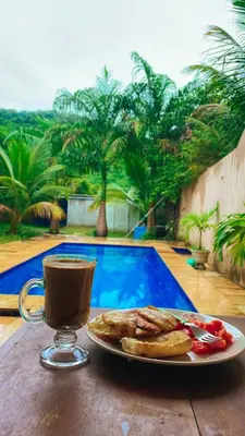 A piscina em ou perto de Casa na serra