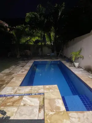 A piscina em ou perto de Casa na serra