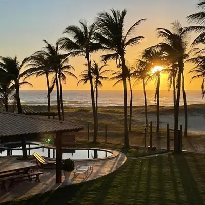 Casa pé na areia