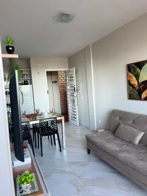A cozinha ou kitchenette de Apartamento no Porto das Dunas