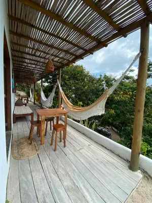 Uma varanda ou terraço em Chalé Vila Mathilde