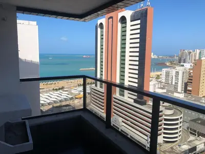 Uma varanda ou terraço em Flat via Venetto