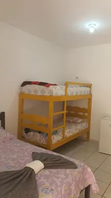 Uma cama ou camas num quarto em Cheguei Preá