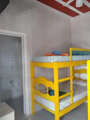 Uma cama ou camas num quarto em Cheguei Preá